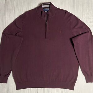 Izod Men's Quarter Zip Up Sweater
